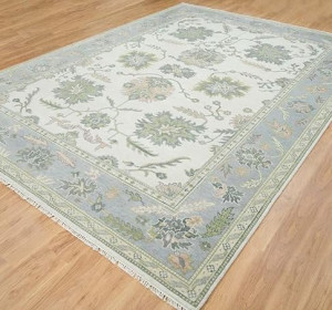 Ivory Bloom Oushak Rug