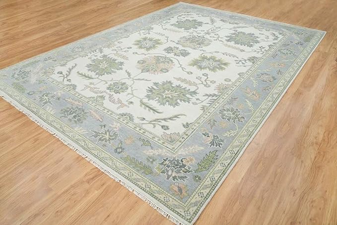 Ivory Bloom Oushak Rug