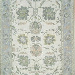 Ivory Bloom Oushak Rug