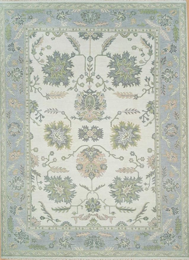 Ivory Bloom Oushak Rug