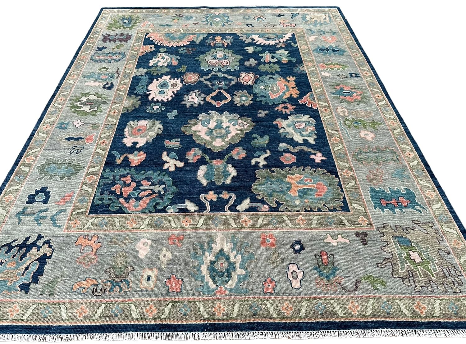 Olive Grove Oushak Hand Knotted Rug