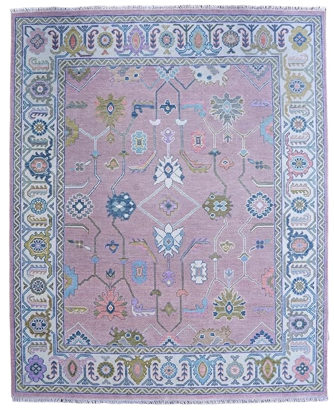 Shadow Grey Oushak Hand Knotted Rug