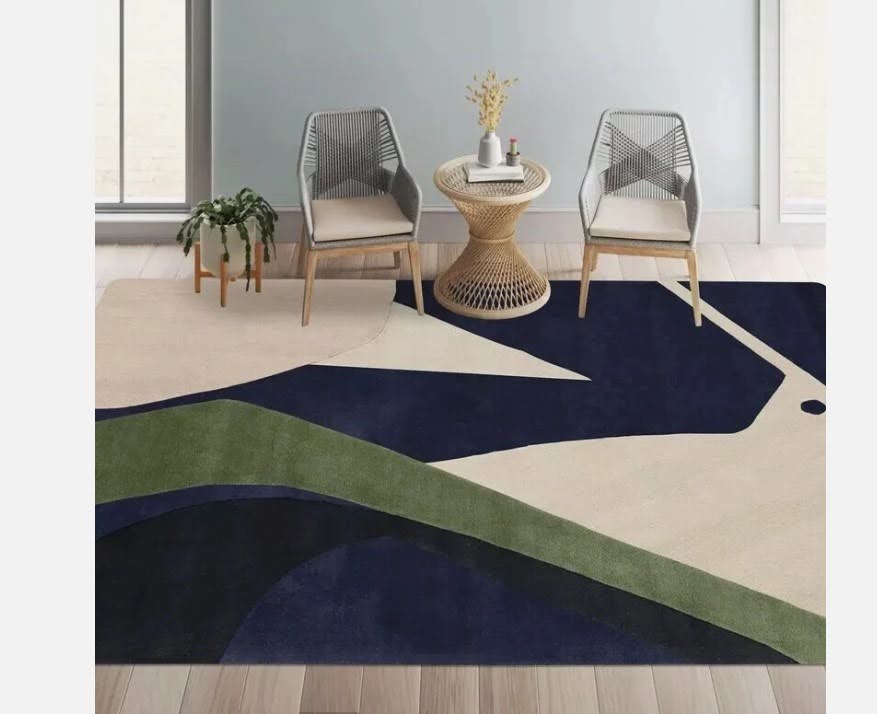 Geometric Hand Tufted Rug