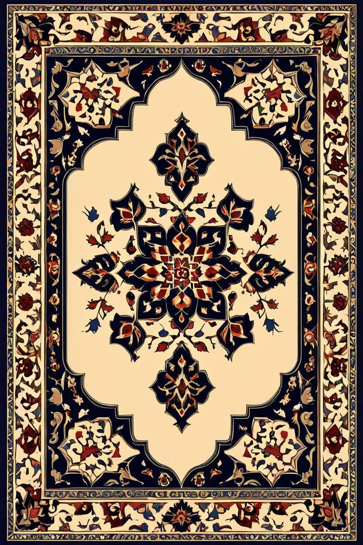 Nature Drift Machine Knotted Rug