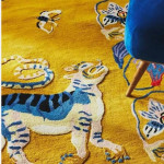 Golden Maze Tufted Rug