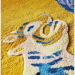 Golden Maze Tufted Rug