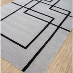 Shadow Line Grey Tufted Rug