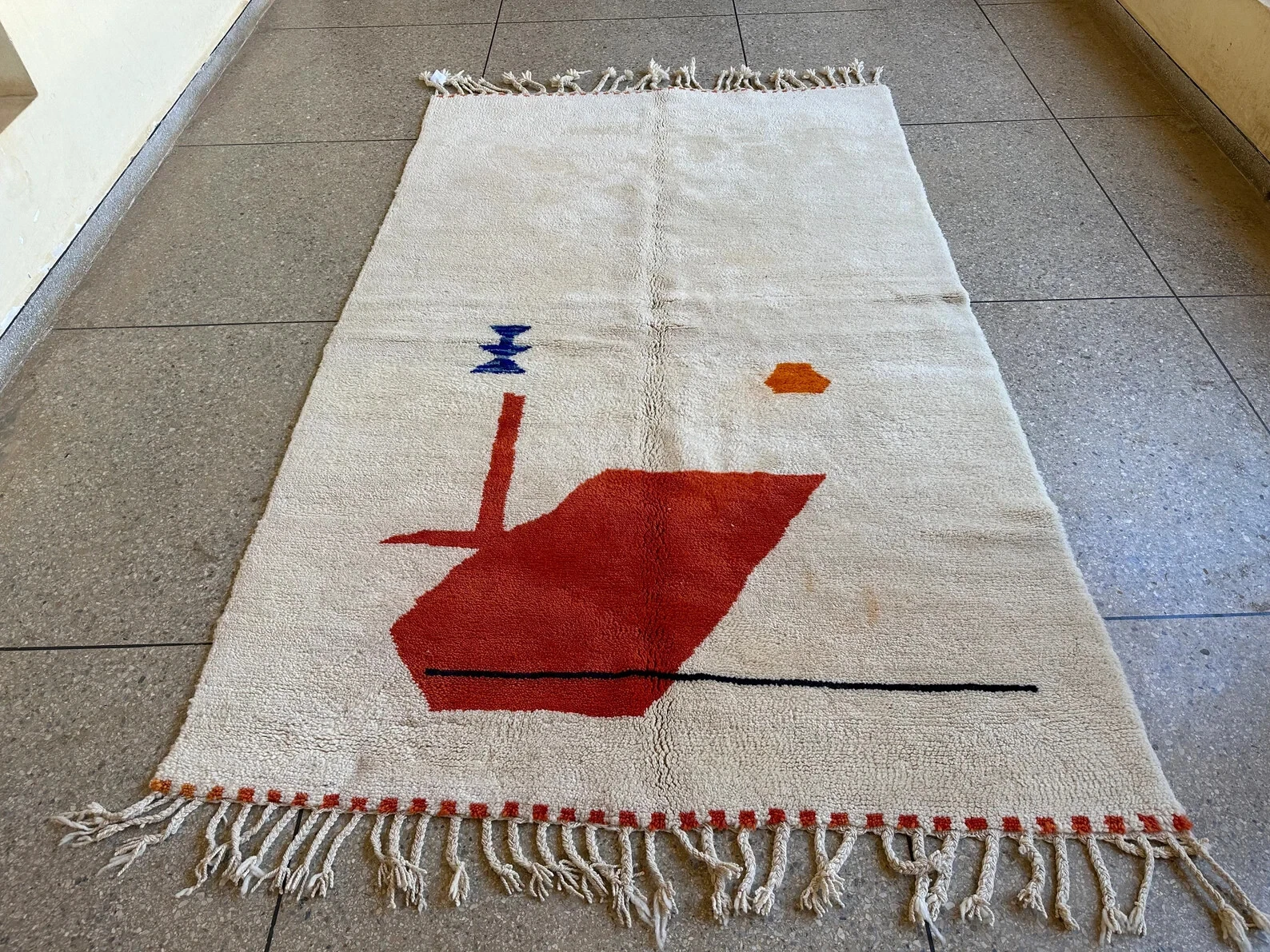Geometric Horizon Moroccan Rug