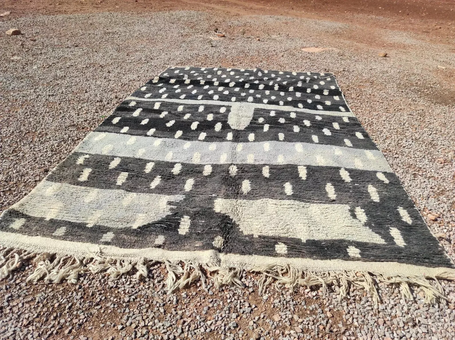 Colorburst Boucherouite Hand Knotted Rug
