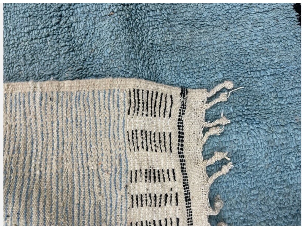 Fez Blue Medallion Hand Knotted Rug