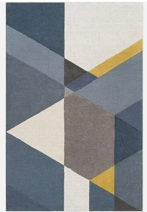 Ocean Mist Blue Hand Tufted Rug