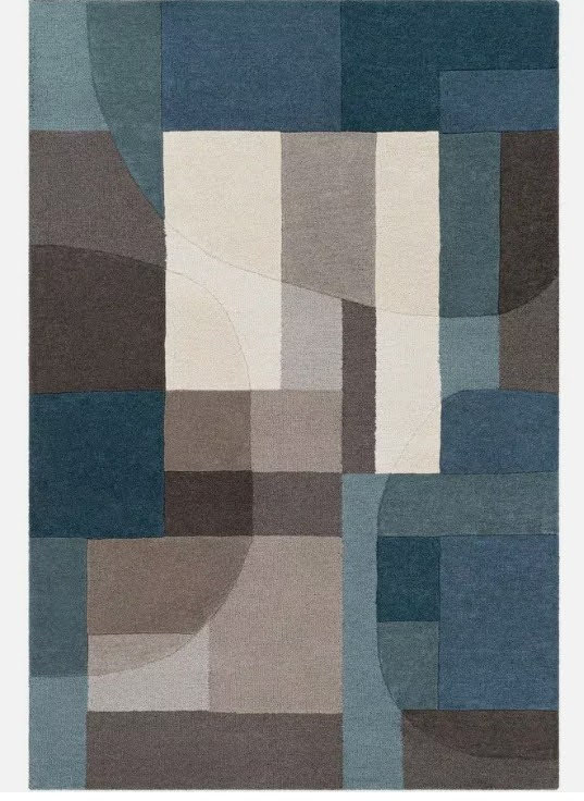 Ocean Mist Blue Hand Tufted Rug