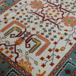 Diamond Crest Oushak Hand Knotted Rug